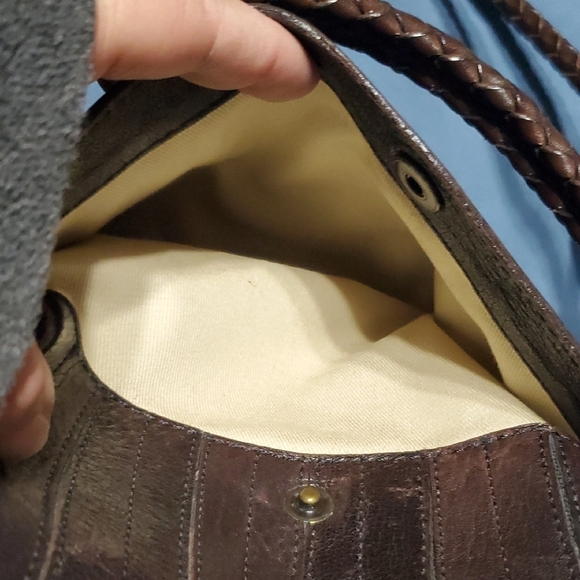 Roberto Cavalli Brown Crossbody Bag with Vintage Leather - Picture 14 of 14